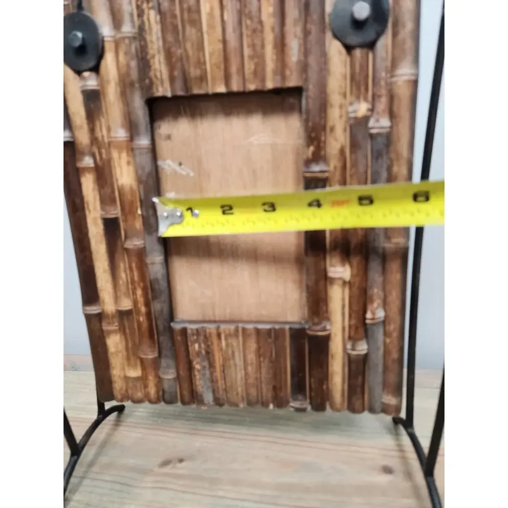 Rustic Farmhouse Bamboo Nautical Picture Frame Stand 4